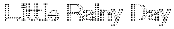 Little Rainy Day font preview